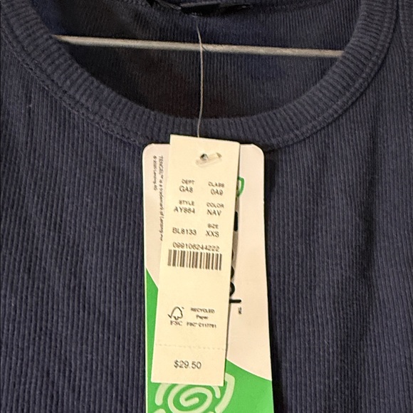 J. Crew Navy Ribbed Tank Top - Picture 4 of 4